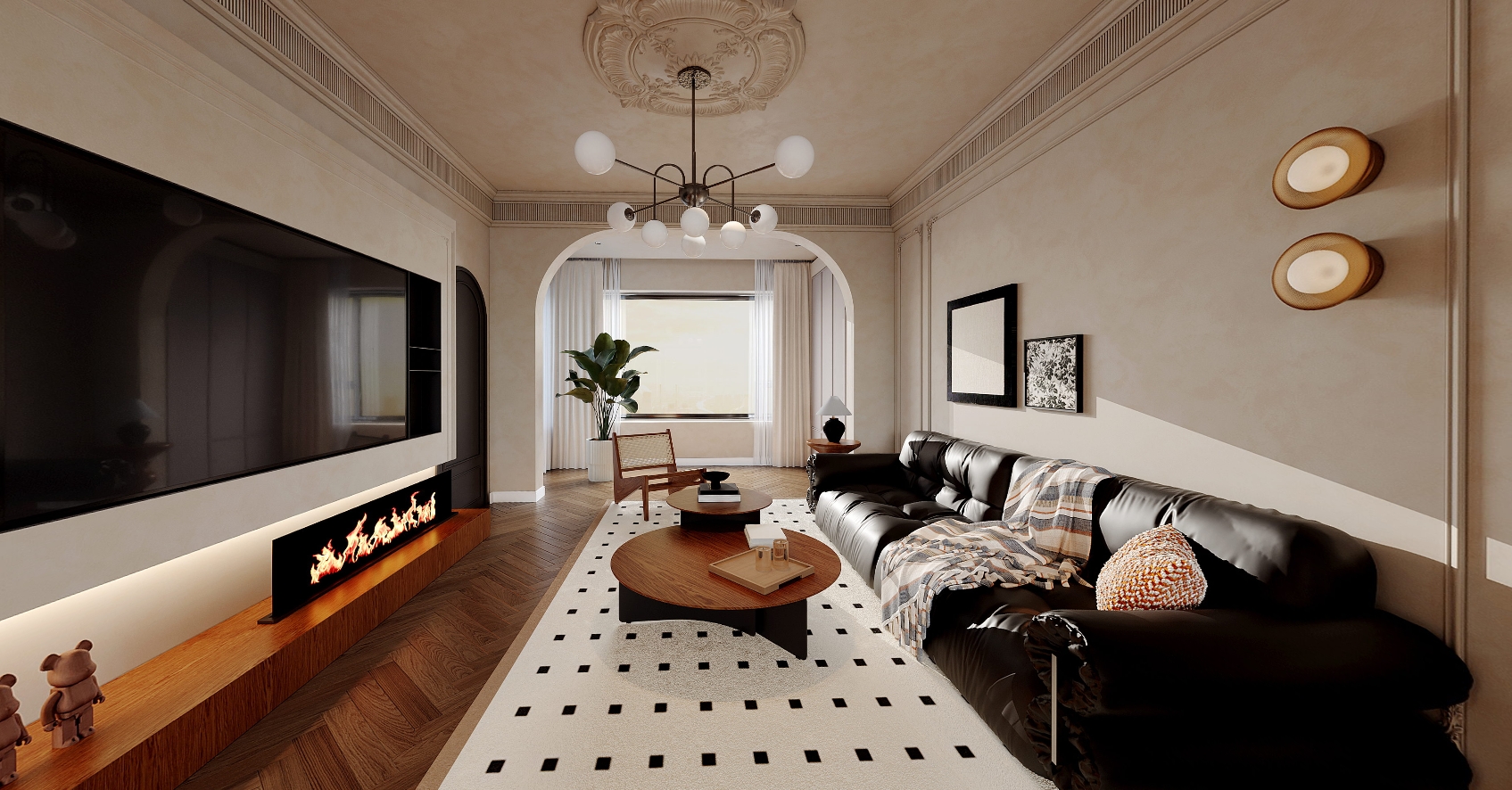 恒大珺睿府135㎡ 中古风