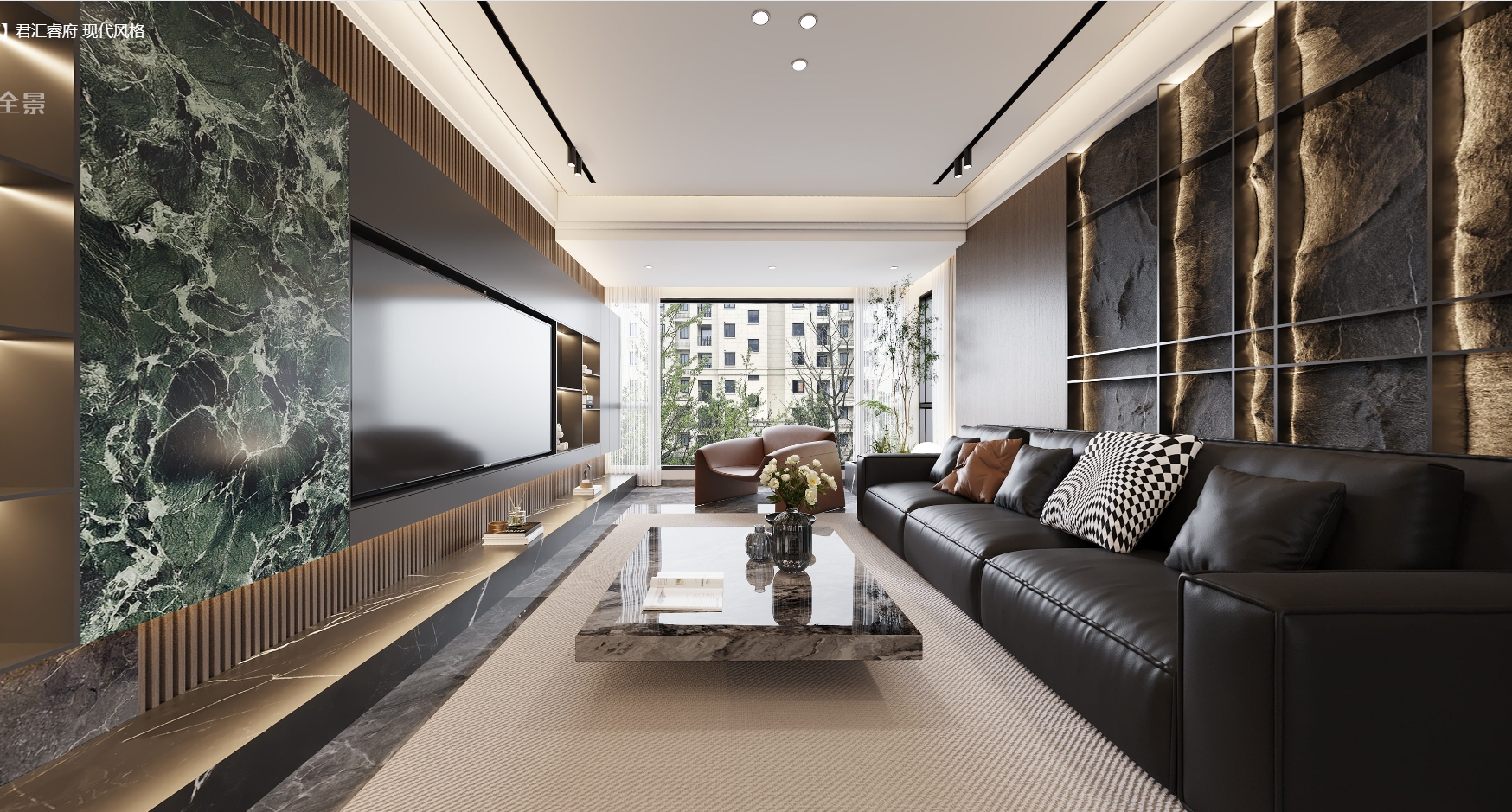 君汇睿府120㎡ 现代风格