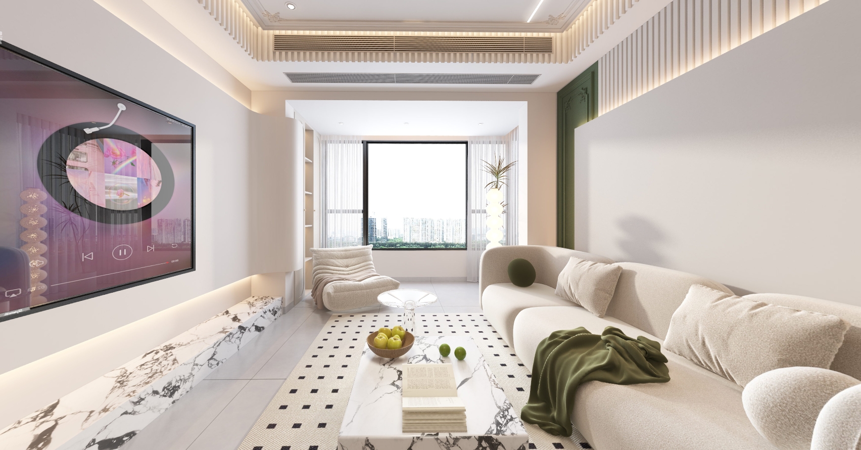 恒大珺睿府95㎡ 奶油风