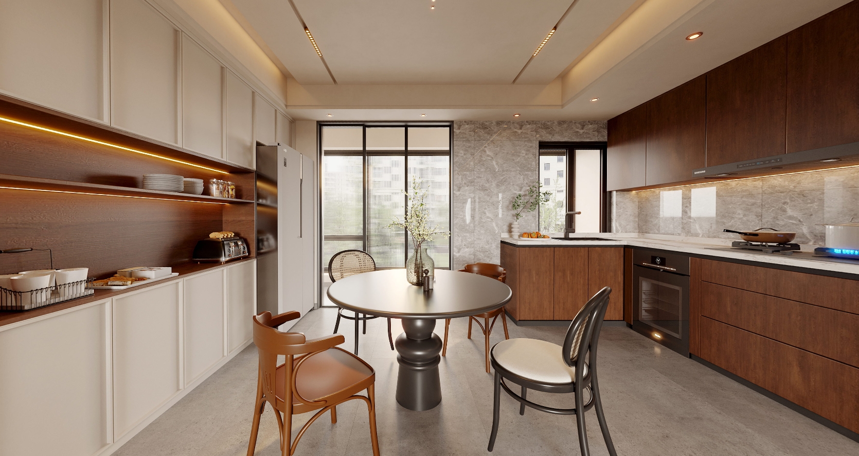 荣和天筑129㎡ 中古风